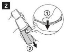 FUJITSU ASEG14KETF - Insertion des piles - 2