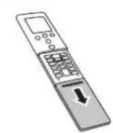 FUJITSU ASHH14KGTG - Insertion des piles - 1