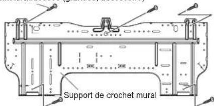 FUJITSU ASHH12KGTG - Installation du support de crochet mural - 1