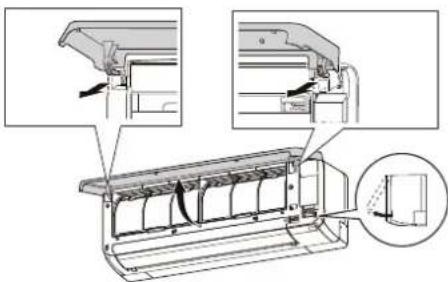 FUJITSU ASHH09KGTG - Retrait de la grille d'admission - 1