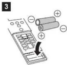 FUJITSU ASHH07KGTG - Insertion des piles - 3
