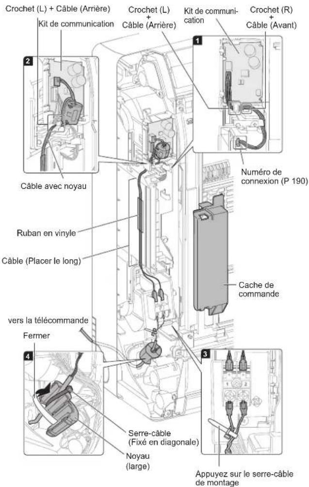 FUJITSU AGEG09KVCA - Méthode de câblage de télécommande filaire ou simple - 1