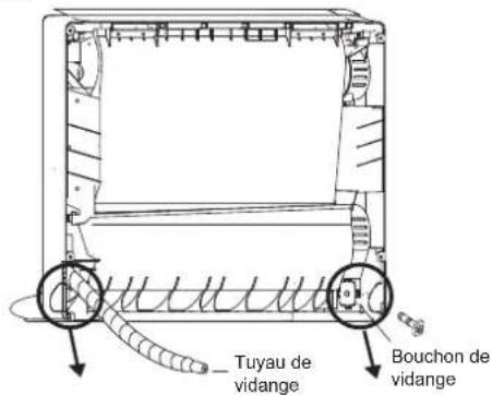 FUJITSU AGEG12KVCA - ■ Remplacements gauche et droite du tuyau de vidange - 1