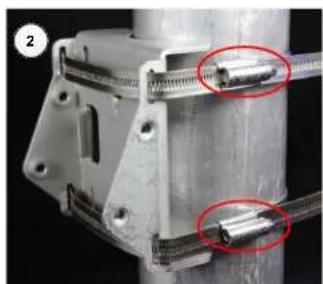 Cambium Networks PTP 670 - Conjunto de soporte basculante con abrazaderas de cinta - 1