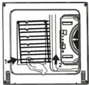 SHARP KF-76VDD19W-DE - Removal of wire shelf - 1