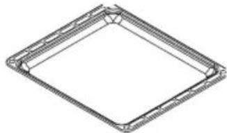 SHARP KF-76VDD19W-DE - Flaches Blech - 1