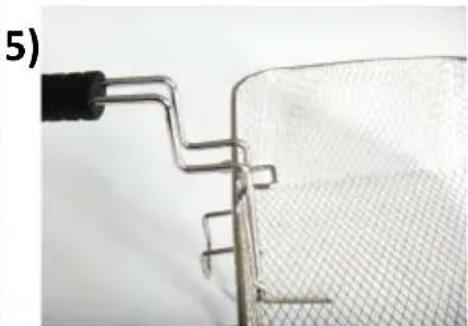 STEBA DF 150F - Assembly of the handle on the frying basket DF 300 - 5