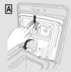 CANDY TCAS 274TM5-S - Cleaning the detergent dispenser and its compartments - 1