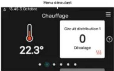 Nibe S1256-13 - Menu déroulant - 1