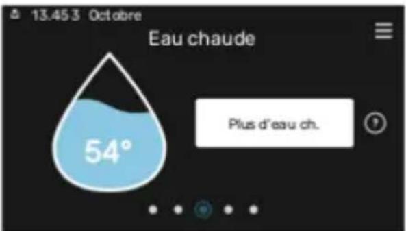Nibe S1256-13 - Augmentation de la température de l'eau chaude - 1