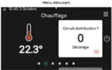 Nibe S1256-8 - Menu déroulant - 1