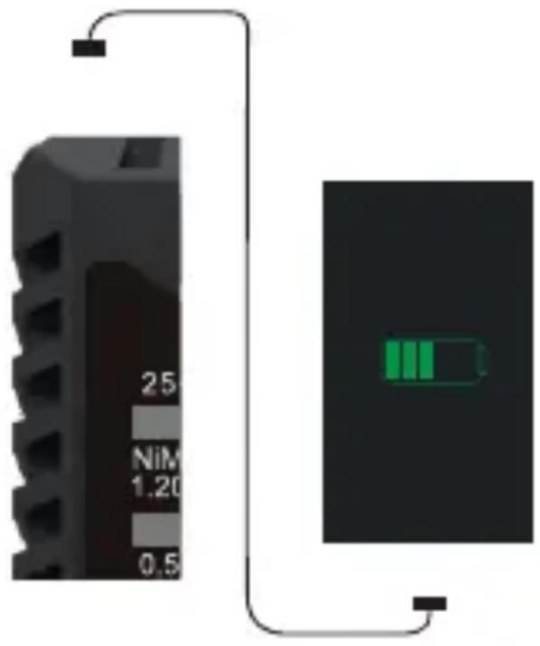 VOLTCRAFT CC1A - b) Inserting rechargeable battery / set the battery type - 2