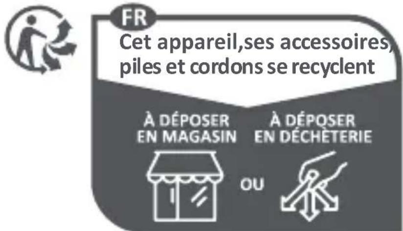 Xiaomi Electric Shaver S301 - Informations sur la réglementation DEEE sur la mise au rebut et le recyclage - 1