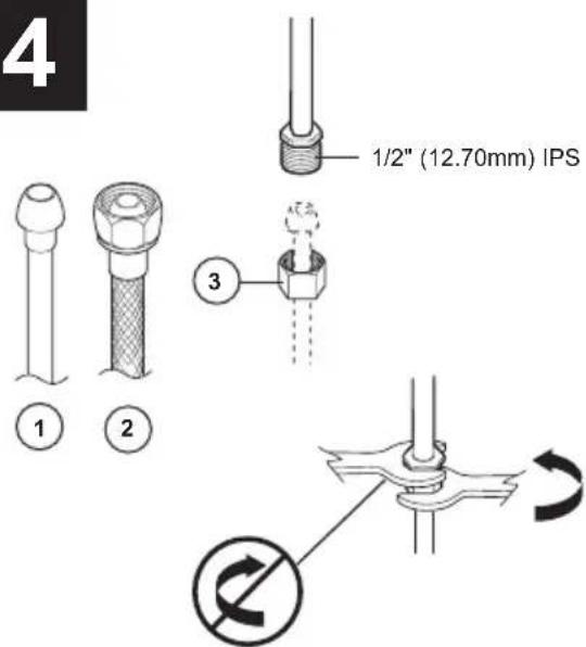4 1/2" (12.70mm) IPS 3 ① ②
