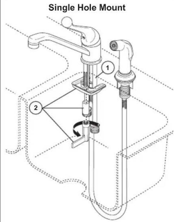 DELTA 120LF - For models with integrated spray. - 3