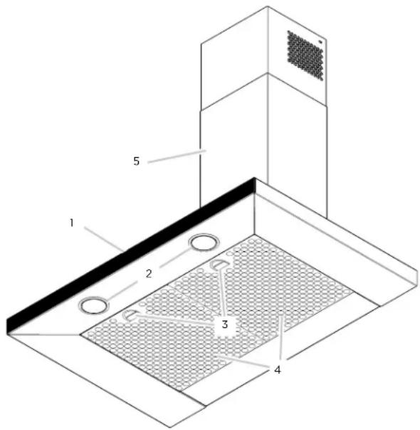 ELICA Volterra EVL424SS - Descripción de la Campana - 1