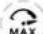ELICA Volterra EVL424SS - Button MAX on with steady light: - 1