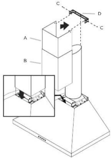 ELICA Volterra EVL424SS - Install duct covers - 1