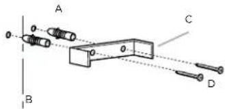 ELICA Volterra EVL424SS - Vent cover bracket installation - 1