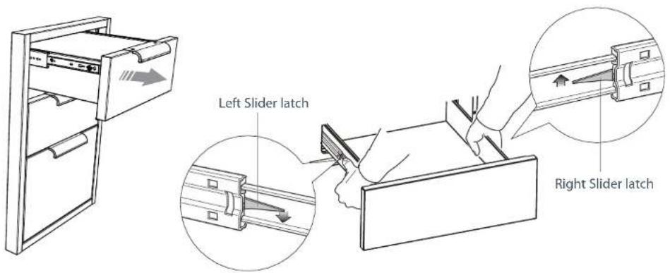 DCS TDD1-20 - To remove the drawer(s) - 1
