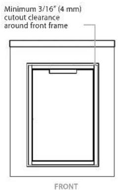 DCS TDD1-20 - ⑤ CABINETRY DIMENSIONS (FLUSH INSTALLATION) - DRAWERS, PANTRY & WASTE BASKET - 2