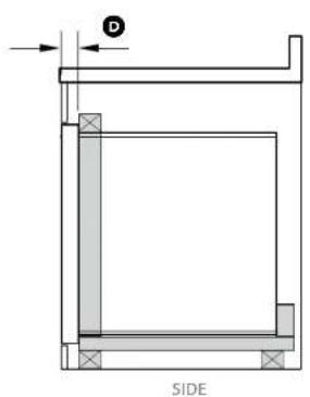 DCS TDD1-20 - ⑤ CABINETRY DIMENSIONS (FLUSH INSTALLATION) - DRAWERS, PANTRY & WASTE BASKET - 3