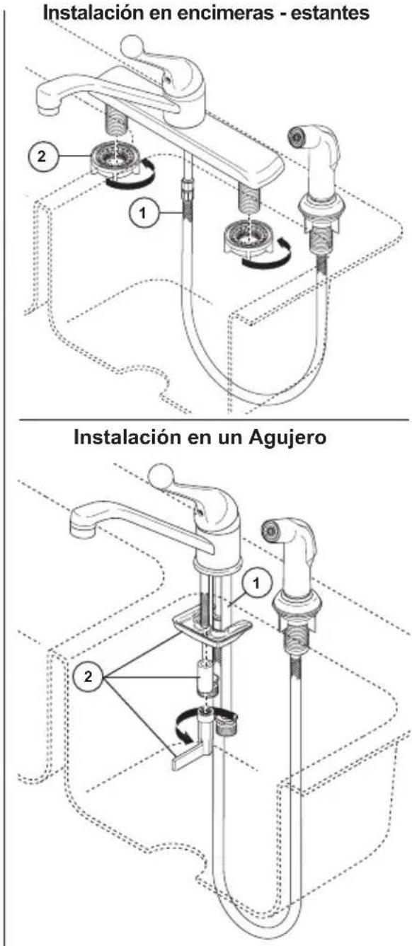 DELTA 400LF-WF - Para modelos con rociador y nido del rociador. - 2