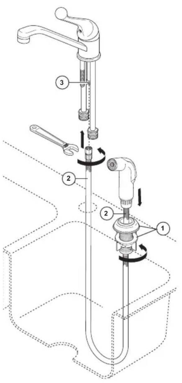 DELTA 300LF-WF - Instalación del Rociador - 1