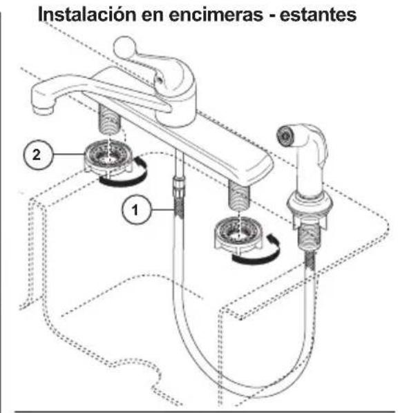 DELTA 300LF-WF - Para modelos con rociador y nido del rociador. - 3