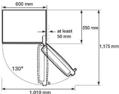 SAMSUNG RR92EERS - Selecting the best location for the refrigerator - 2