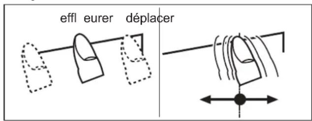 Opera Fonda 830 DFO83C1 - Effl eurer le champ sensitif ou déplacer le doigt posé - 1