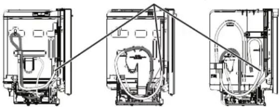 Café CDT875P4NW2 - ÉTAPE 15 RACCORDEMENT DU BOYAU DE VIDANGE (SUITE) - 1