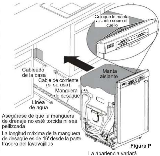 Café CDT875P4NW2 - PASO 7 INSTALE LA MANGUERA DE DESAGÜE A TRAVÉS DEL GABINETE - 3