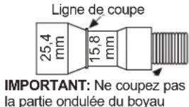 Café CDT875P4NW2 - ÉTAPE 15 RACCORDEMENT DU BOYAU DE VIDANGE (SUITE) - 2