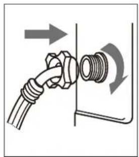 AYA ALF 6124B-NE - ■ Connect the inlet hose - 2
