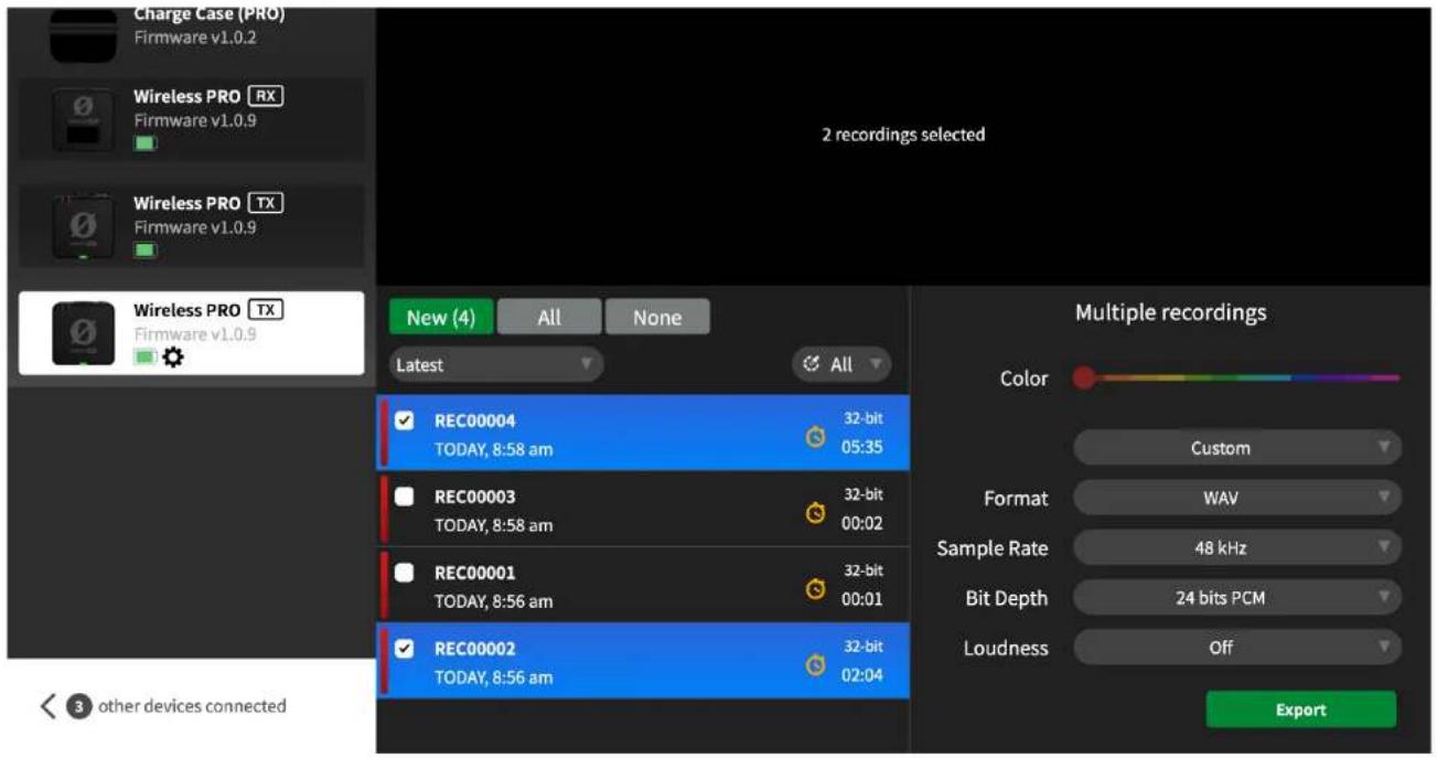 Røde Wireless PRO - Exporting On-board Recordings Using R∅DE Central - 1