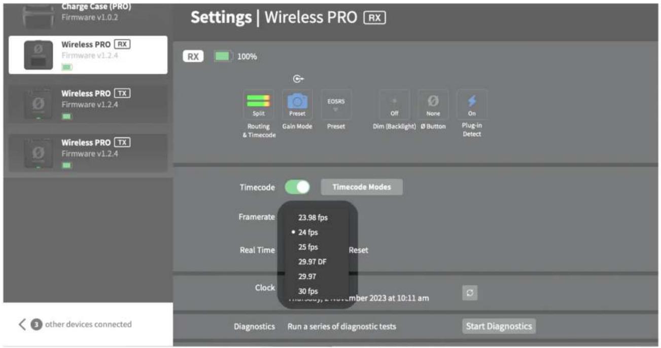 Røde Wireless PRO - Frame Rate - 1