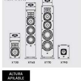 DENON Monitor XT20 - Opción de altura apilable - 1