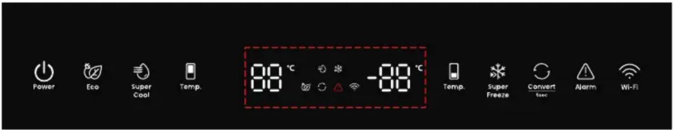 HISENSE RB3B280SAWE - Controles de exibição - 1