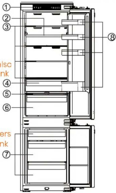 HISENSE RB3B280SAWE - Beschreibung des Geräts - 2