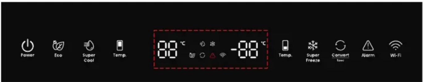 HISENSE RB3B280SAWE - Controlli del display - 1