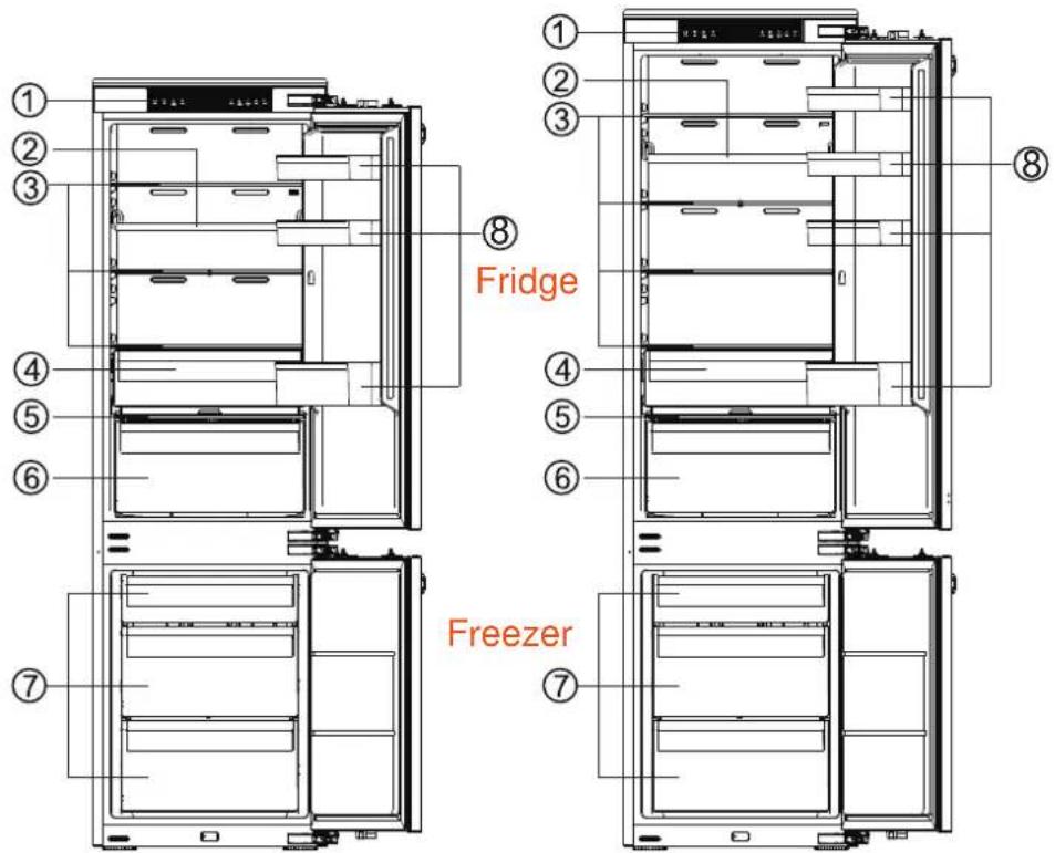 HISENSE RB3B280SAWE - Description of the appliance - 1