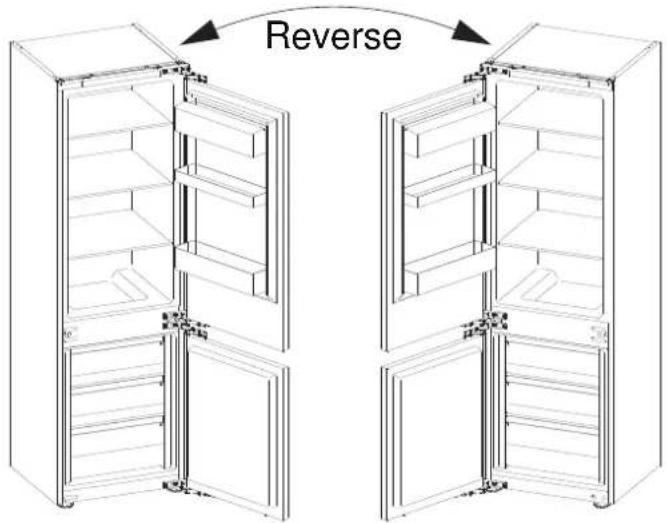 HISENSE RB3B280SAWE - Reverse the door - 1