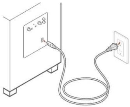 DENON Monitor XT10 - Plug in the power cable - 1