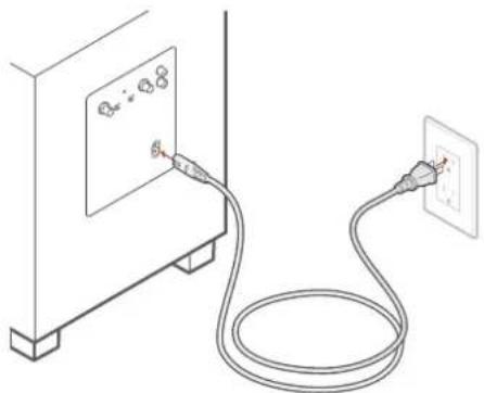 DENON Monitor XT10 - Sluit de stroomkabel aan - 1