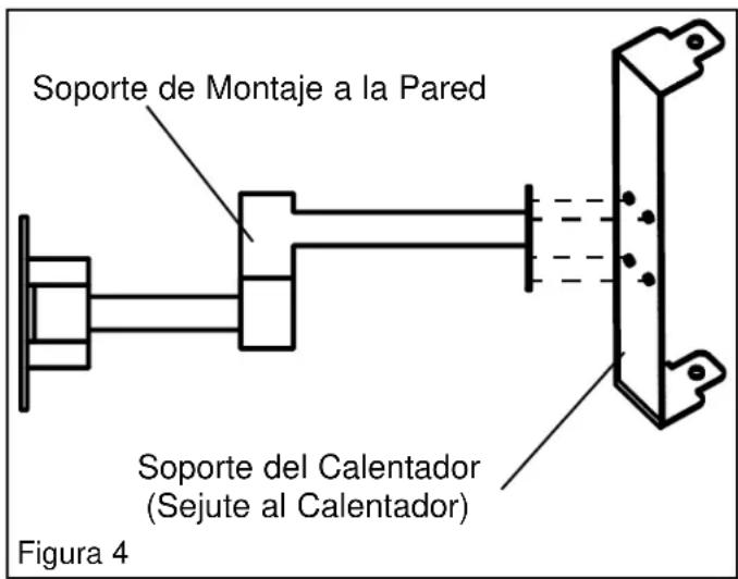 Master SSR-820G-IHR - Sujeción del Calentador al Soporte de Pared - 1