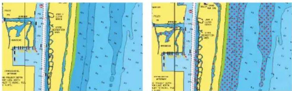 SIMRAD Cruise - Hauts-fonds en surbrillance - 1