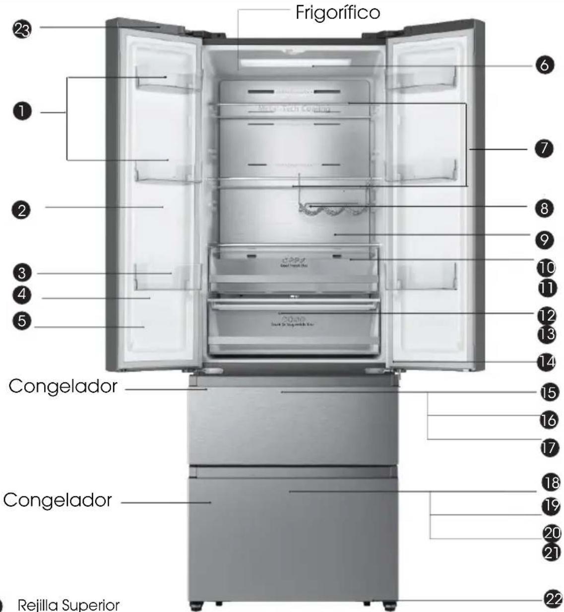 HISENSE RF632N4AFC1 - Descripción del aparato - 1
