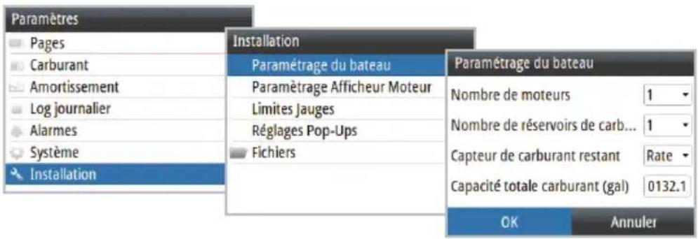SIMRAD IS35 - Paramétrage du bateau - 1