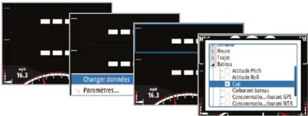 SIMRAD IS35 - Configuration des données de page - 1
